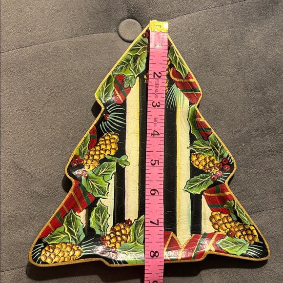 MacKenzie-Childs Holiday Tree Tray - Picture 3 of 3